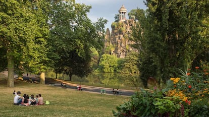 Parque de Buttes-Chaumont, en París.