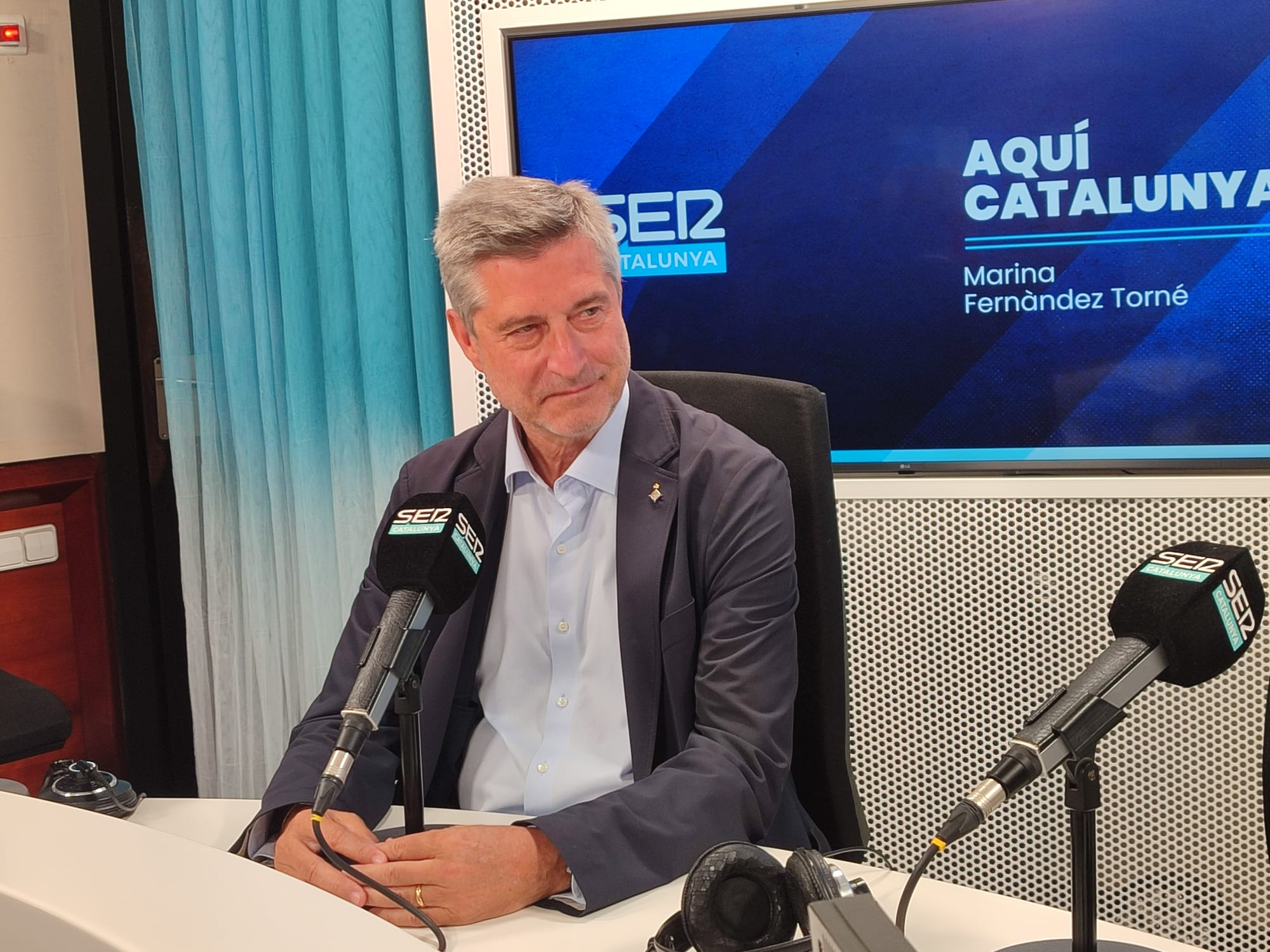 Jordi Martín Galbis, presidente del grupo municipal de Junts en el Ayuntamiento de Barcelona, en el programa Aqui Catalunya de la Cadena SER Catalunya.