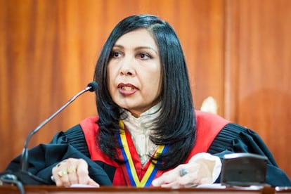 La presidenta del Tribunal Supremo de Justicia de Venezuela , Gladys Guti&eacute;rrez.