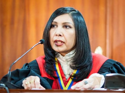 La presidenta del Tribunal Supremo de Justicia de Venezuela , Gladys Guti&eacute;rrez.