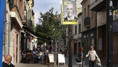 Una de las calles del centro de Sant Cugat del Vallès, el pasado sábado