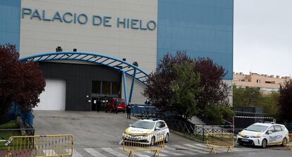 Palacio de Hielo en Madrid, que va a ser utiliizado como morgue a causa de la pandemia de coronavirus.