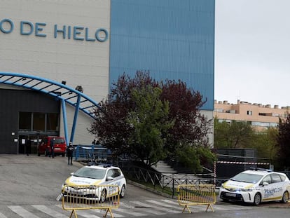 Palacio de Hielo en Madrid, que va a ser utiliizado como morgue a causa de la pandemia de coronavirus.