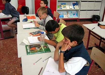 Un grupo de niños, en un programa del Centro de Jóvenes con Talento de Navarra.