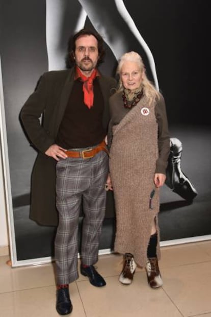 Vivienne Westwood, con su pareja Andreas Kronthaler.