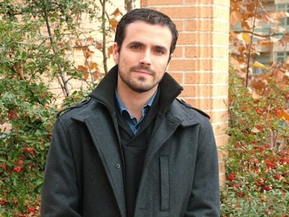 Alberto Garz&oacute;n, diputado en el congreso por Izquierda Unida M&aacute;laga.