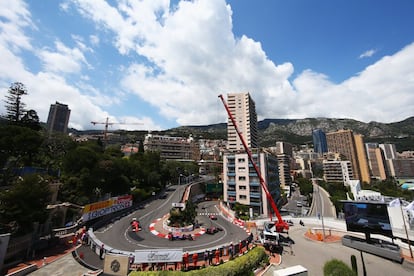 Vista general del circuito durante la carrera.