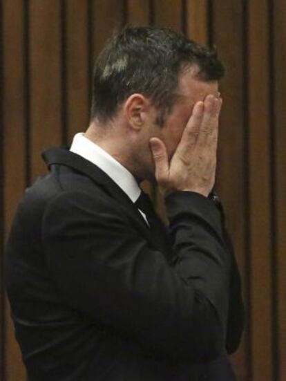 Pistorius tras conocer la decisión del juez.