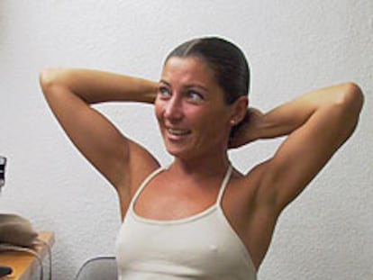 Sara Baras, en el camerino del Gran Teatro de Córdoba.