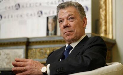 El expresidente colombiano Juan Manuel Santos.