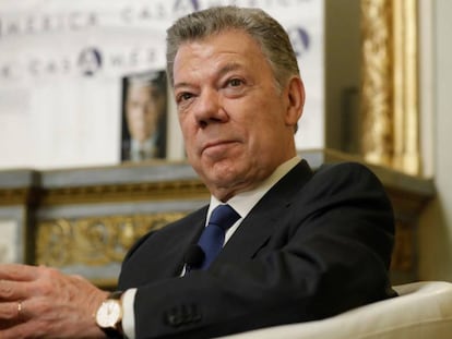 El expresidente colombiano Juan Manuel Santos.