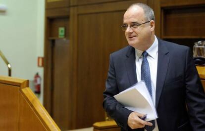 Joseba Egibar, en el Parlamento.