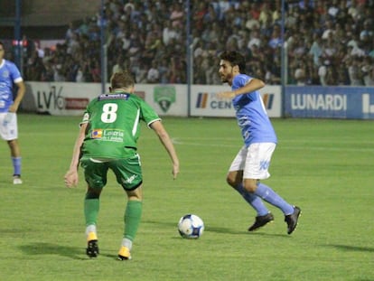 Pablo Aimar durante el partido de Estudiantes ante Sportivo.