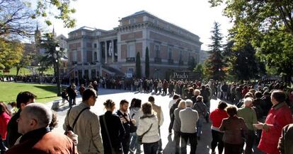 Colas en el Museo del Prado