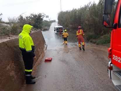 Rescate en el barranco del Gallego, en Quart de Poblet (Valencia).