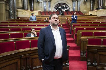 Oriol Junqueras al Parlament.