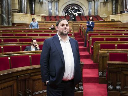 Oriol Junqueras al Parlament.