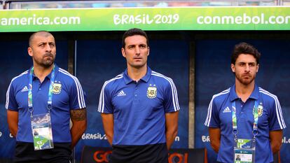 Walter Samuel, Lionel Scaloni y Pablo Aimar, en una imagen de archivo.