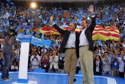 Camps y Rajoy en Valencia.