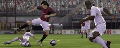 Imagen del juego <i>FIFA 09.</i>