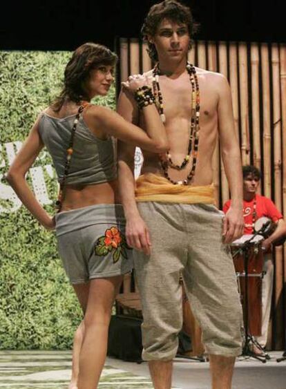 Desfile de moda de comercio justo, el pasado mes en Madrid.