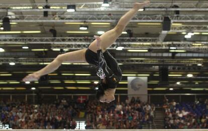 Catalina Ponor, en su ejercicio de barra. 