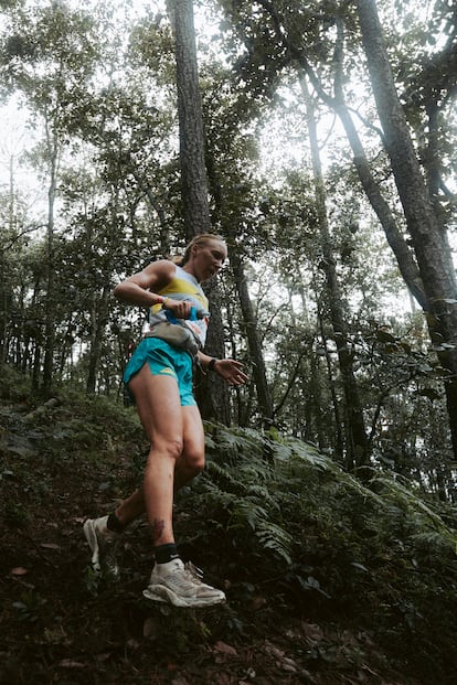 Lauren Gregory en un momento de la carrera.