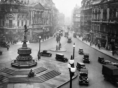 La plaza de Piccadilly Circus, en una imagen tomada en 1933.