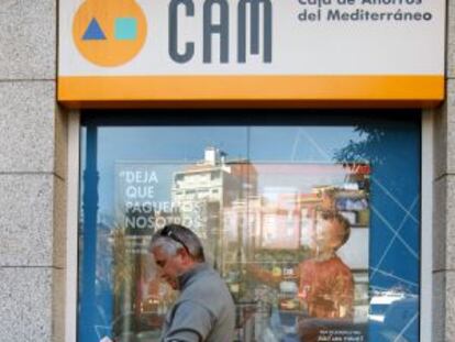 Oficina de la CAM en Valencia.