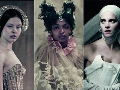 Mia Goth, Yara Shahidi e Emma Watson.