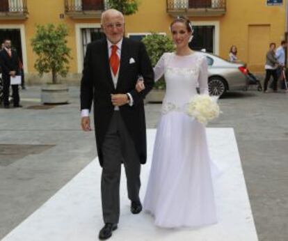 Juan Roig en la boda de su hija el pasado mes de mayo.