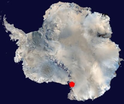 Geolocalización en la Antártida de las ‘cataratas de sangre’.