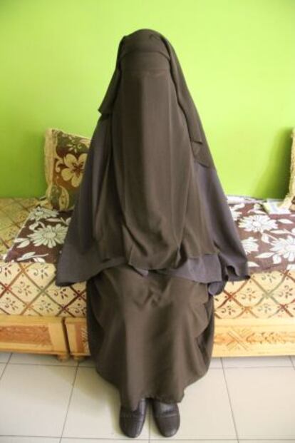 Chadia, la primera menor española que pidió ir al colegio con 'niqab'.