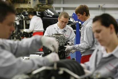 Planta de motores de Porsche, en Leizpig.