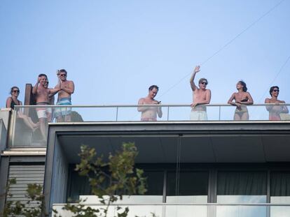 Un pis tur&iacute;stic de la BArceloneta. 