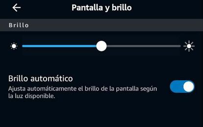 Configurar brillo en el Echo Spot