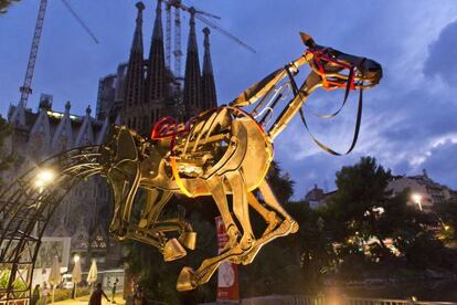 El caballo de Barcelona, símbolo de la delegación de la ciudad.