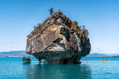 Cuevas de Mármol en la Patagonia chilena.