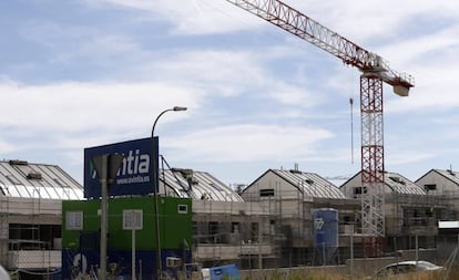 Viviendas en construcción en Madrid, en una imagen de archivo. 