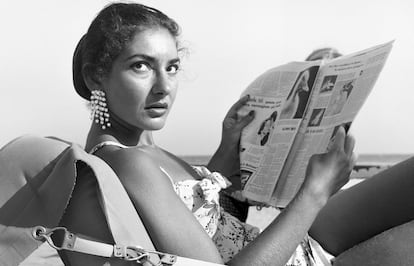 Maria Callas en Venecia en 1950.