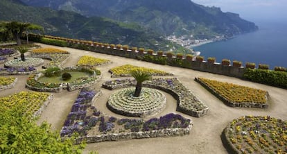 Vista de los jardines de Villa Rufolo en Ravello.