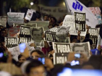 Tens of thousands took to the Mexico City streets to protest.