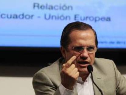 El observatorio se financiará exclusivamente con aportaciones de sus países integrantes "y no de países externos" como en el caso de la Comisión Interamericana de Derechos Humanos (CIDH), según dijo el canciller ecuatoriano, Ricardo Patiño. EFE/Archivo