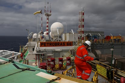 Una plataforma petrolera en Brasil, en una imagen de archivo.