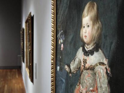 Algunos cuadros de la exposici&oacute;n &#039;Vel&aacute;zquez y la familia de Felipe IV&#039; expuestos en 2013 en el Prado.