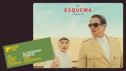 Bolante digital del filme 'El esquema fenicio' de Wes Anderson, publicado por MUBI GO.
