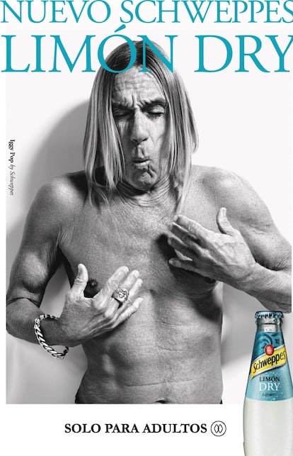 El cantante Iggy Pop en una reciente campaña publicitaria.