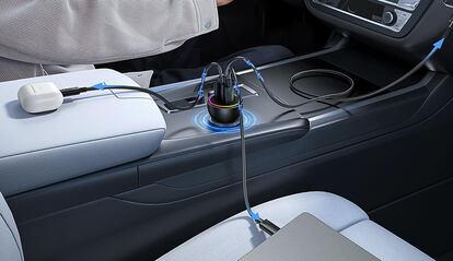 Uso cargador rápido para el coche