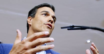 Socialist Party leader Pedro Sánchez in Congress on Wednesday.