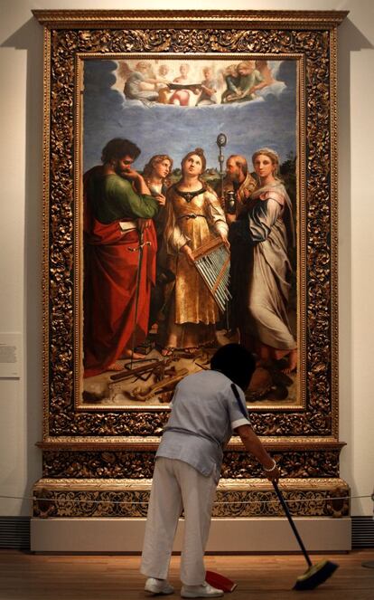 "Santa Cecilia" obra de Rafael 1515-16.